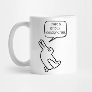 Wittgenstein Rabbit Duck Optical Illusion: I have a serious identity crisis Mug